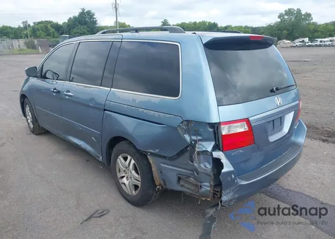 2005 Honda Odyssey Ex из США, поврежденный, VIN 5FNRL38435B101887